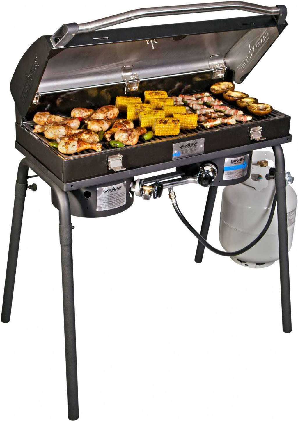 Professional Barbecue Grill Box for 2-Burner Stoves E3508