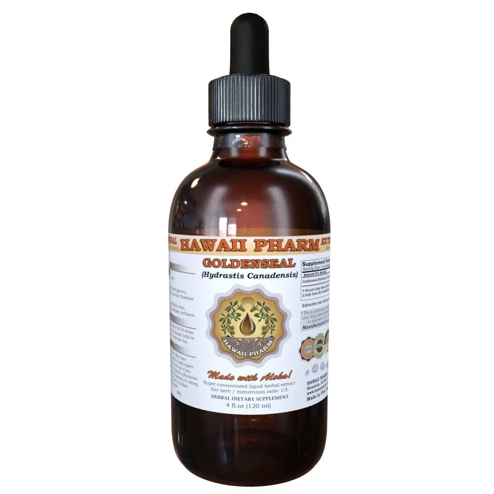 Organic Goldenseal Dried Leaf Liquid Extract 4 oz O5857