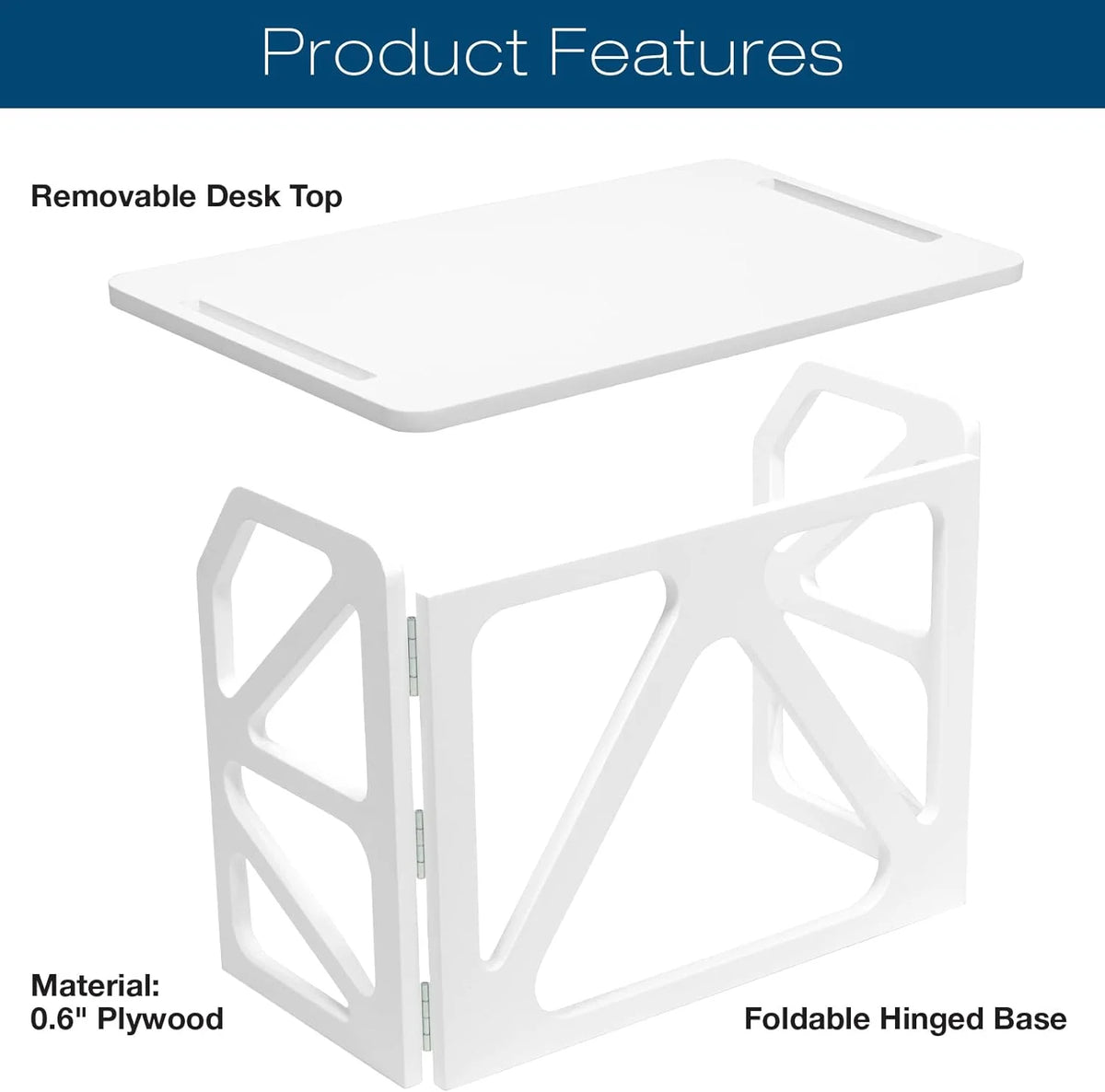 White Desk With Writing Surface K85973