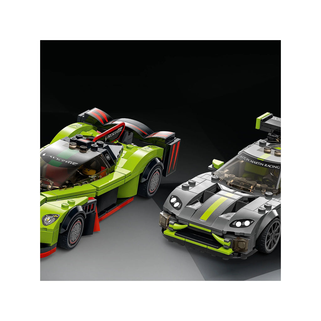 Aston Martin Valkyrie AMR Pro & Vantage GT3 2 Collectible Model 76910 Race Car Toy Set with 2 Driver Minifigures S84627