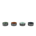 Stoneware Mini Bowl 7.5 cm 4 Pcs Black F6936