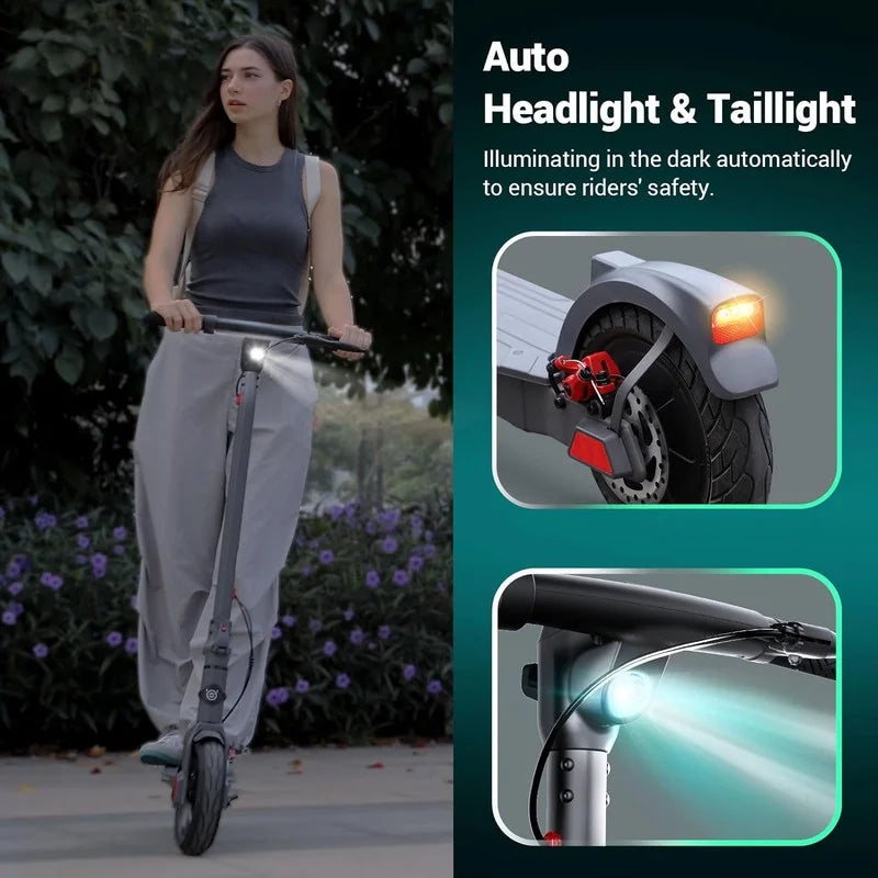 Electric Scooter with 500W Motor, 8.5 Solid Tires, 15 Miles Range B29891