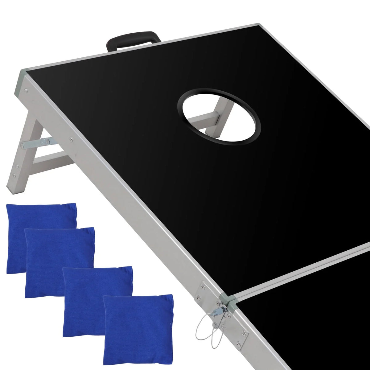 4FT x 2FT Aluminum Cornhole Game Board Set with Carry Case F752862