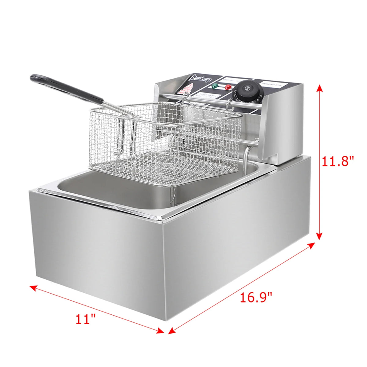 2500W Stainless Steel Deep Fryer with Basket E81728