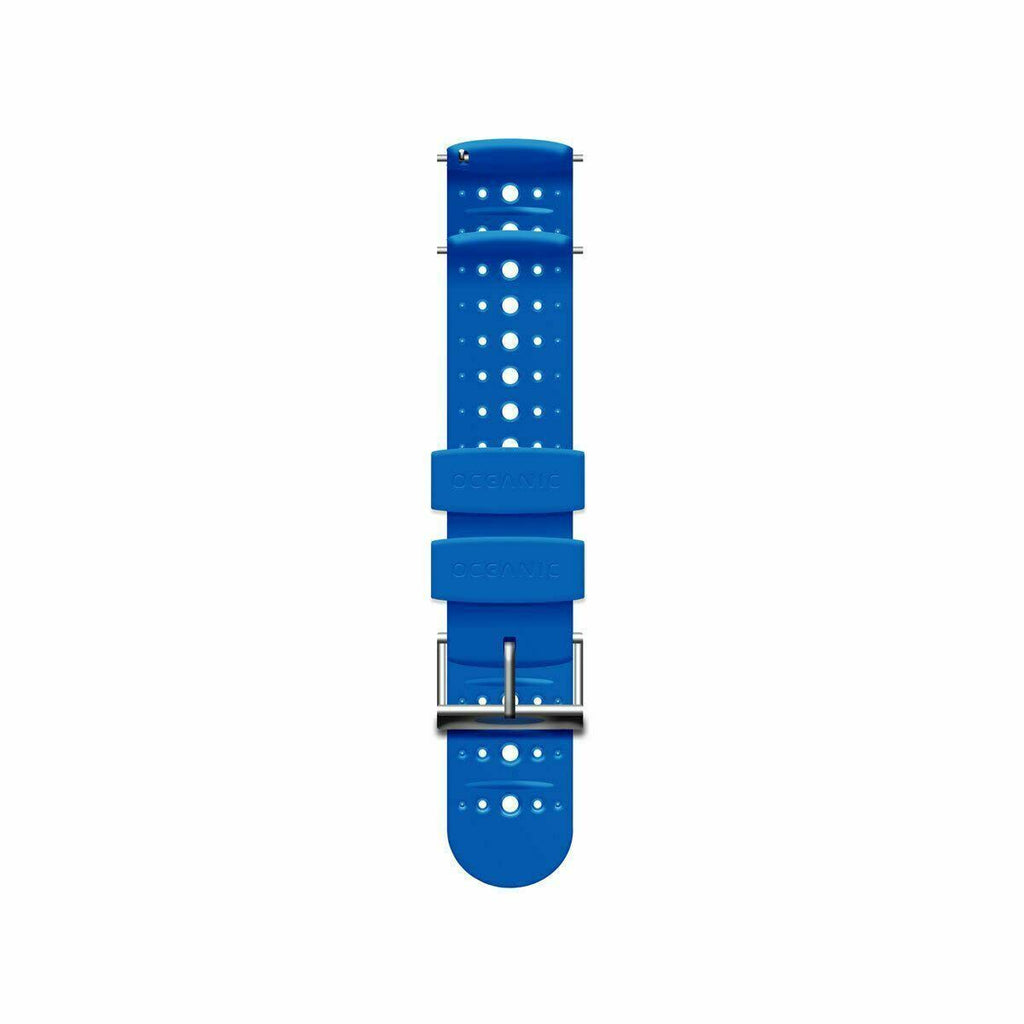 Blue/Satin Dive Computer Strap Set T813