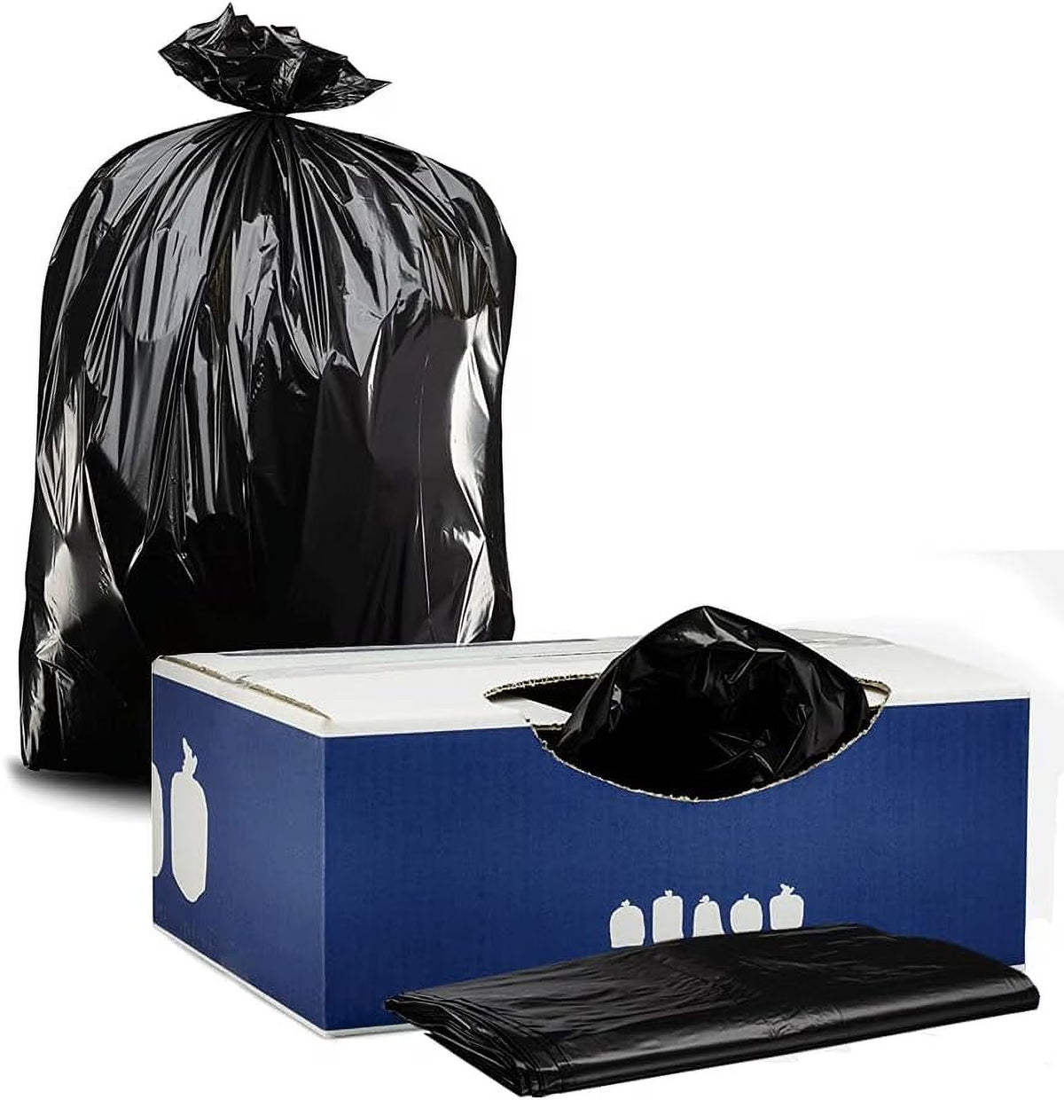 Black 2.0 Mil 50 Count Trash Bags I9354