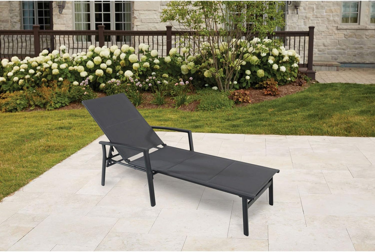 Padded Sling Chaise Lounge Chair N105