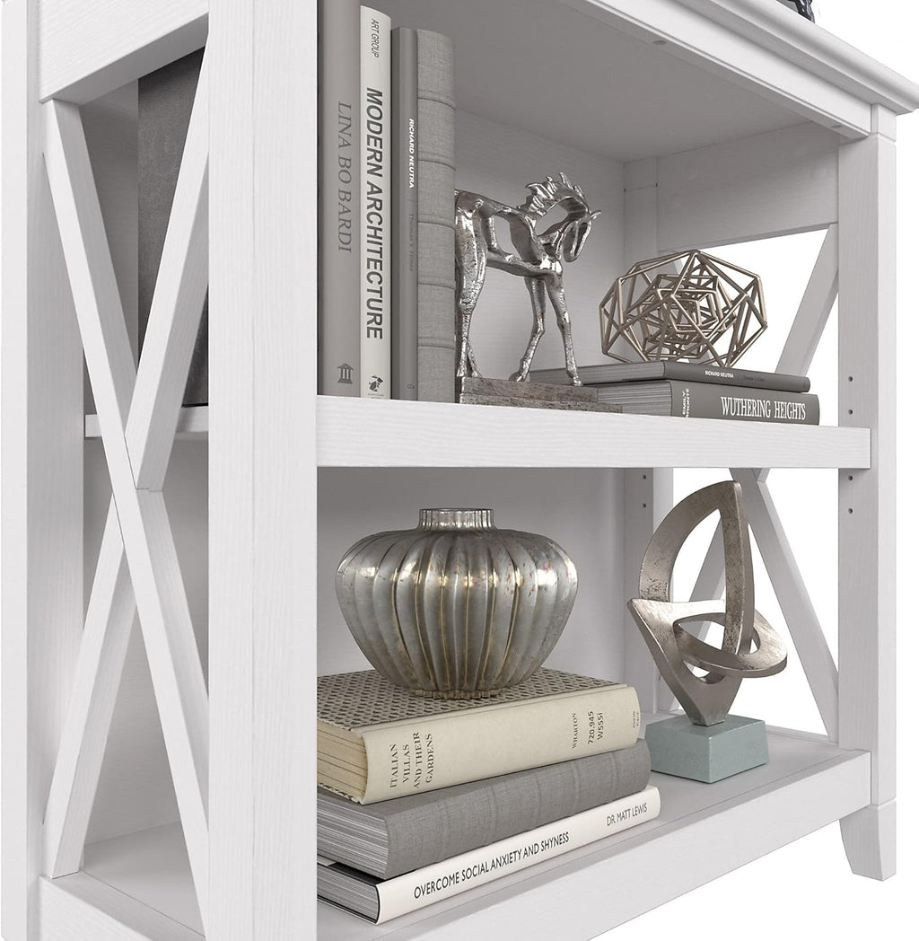 2 Shelf Bookcase in Pure White Oak Z241470
