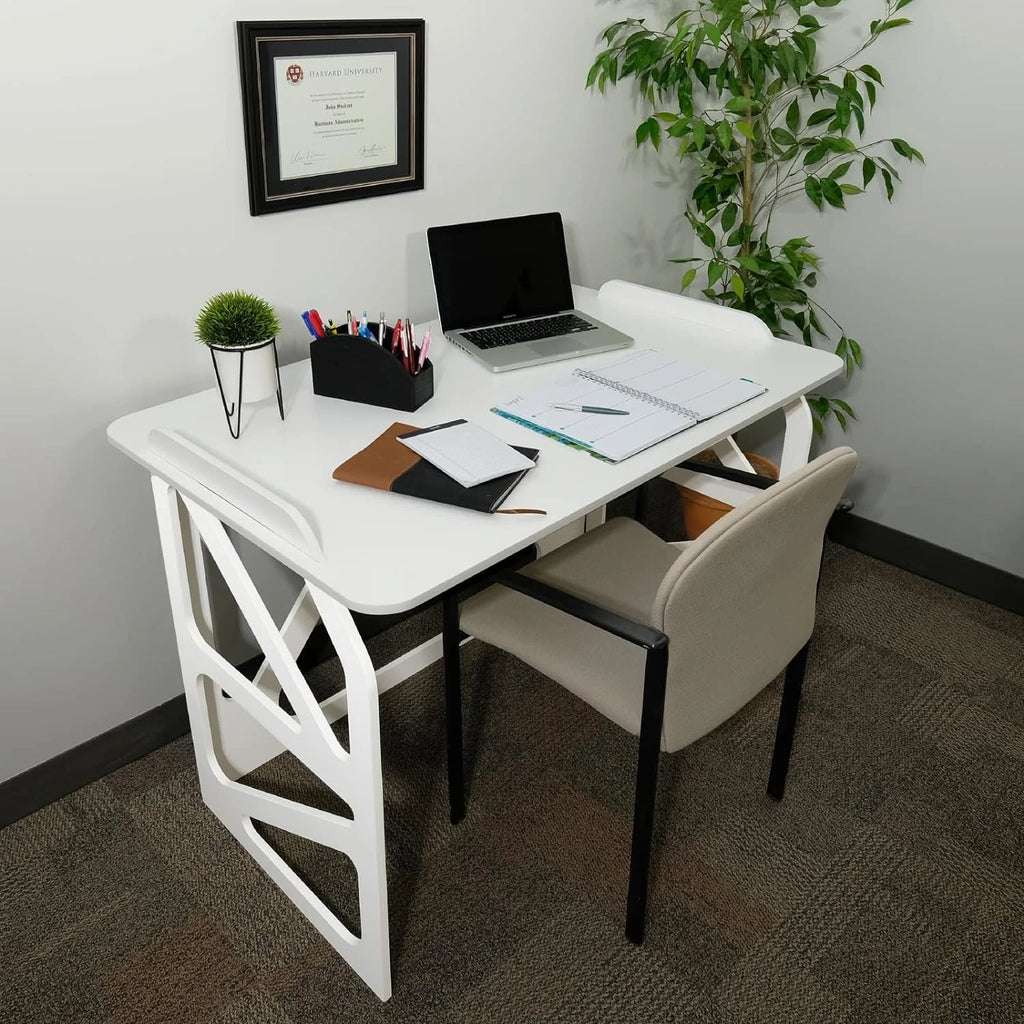 White Desk With Writing Surface K85973