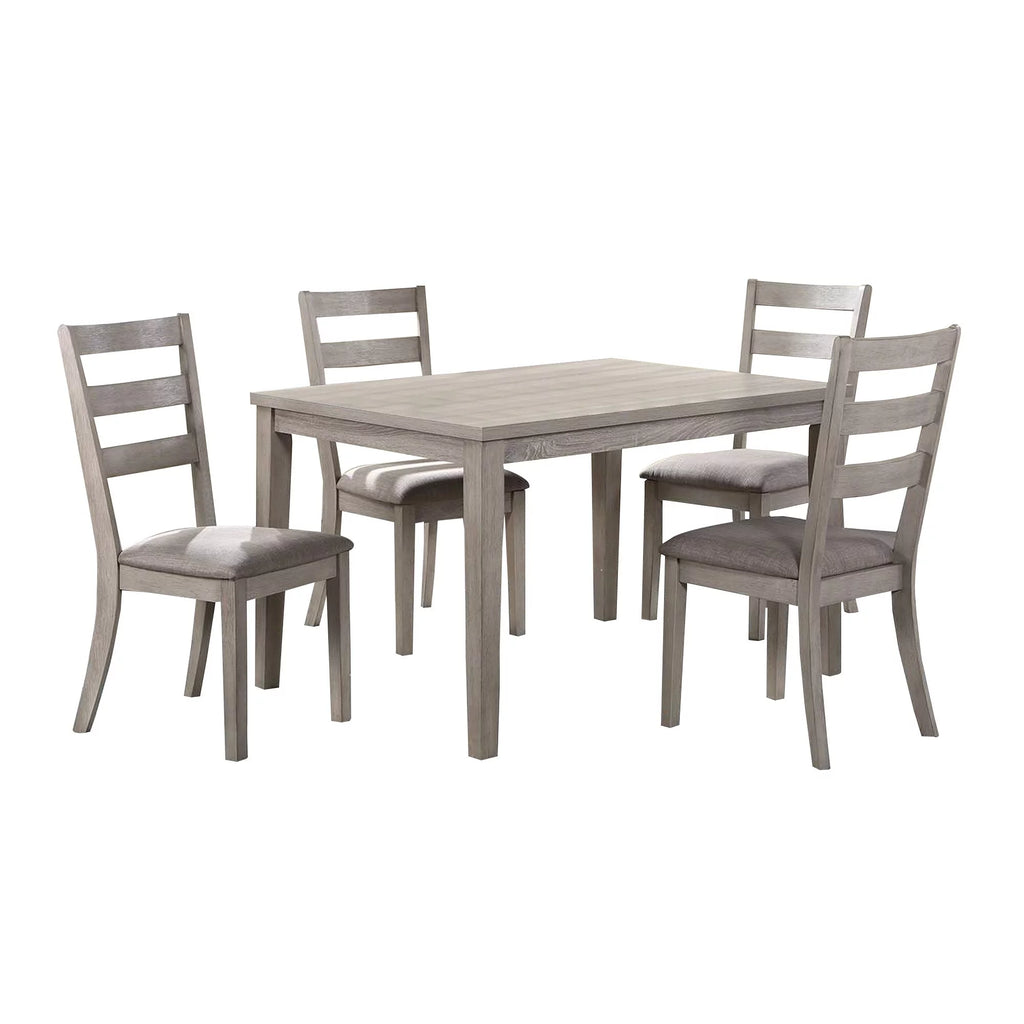 5 Piece Light Gray Dining Set M51592