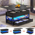 40" Lift Top Coffee Table with 2 Drawers T58254