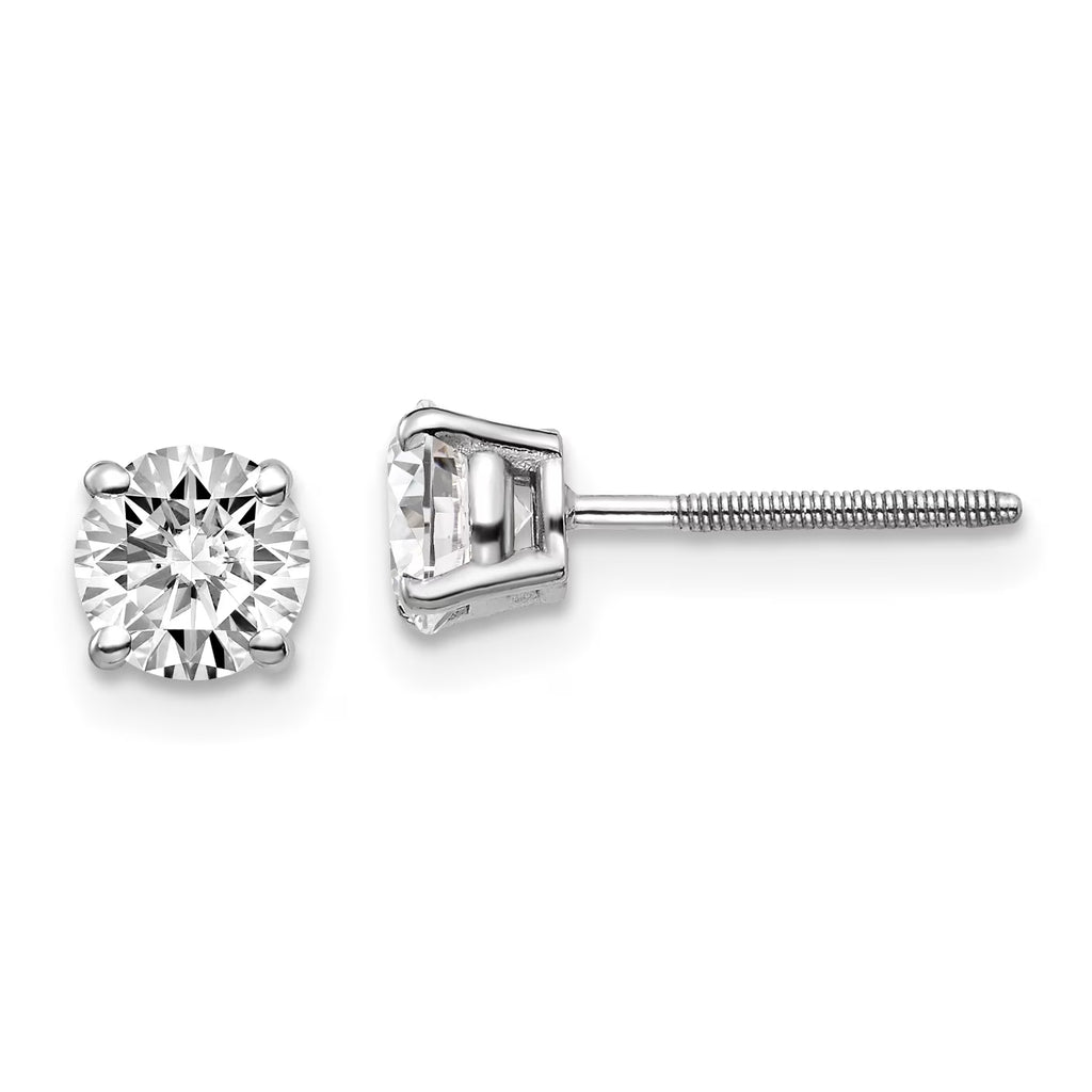 14k White Gold 1.00ct Diamond Stud Earrings G89397