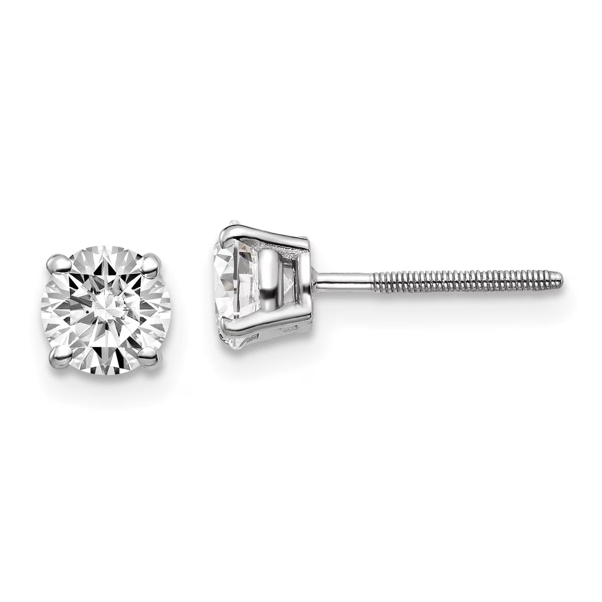 14k White Gold 1.00ct Diamond Stud Earrings G89397