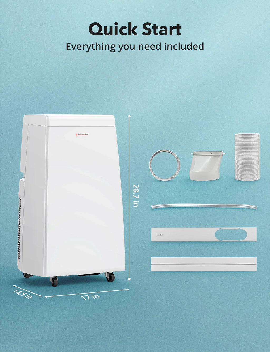 10,200-BTU 115V 3-in-1 Portable Air Conditioner, Dehumidifier, & Fan P85607