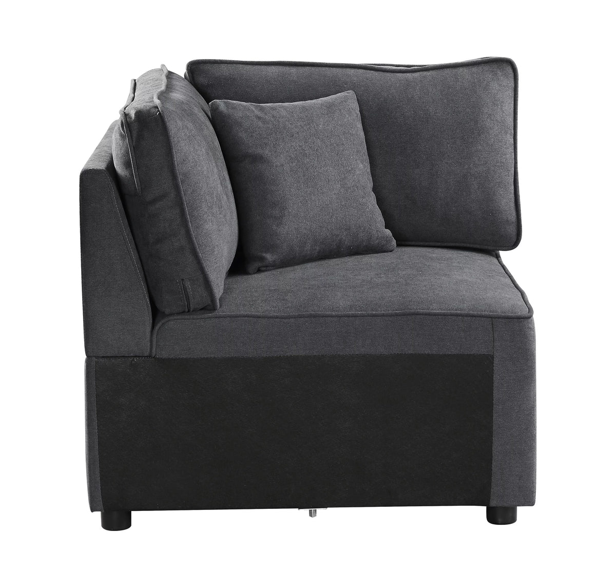 8 Pieces Gray Fabric Sectional Sofa Set B31004