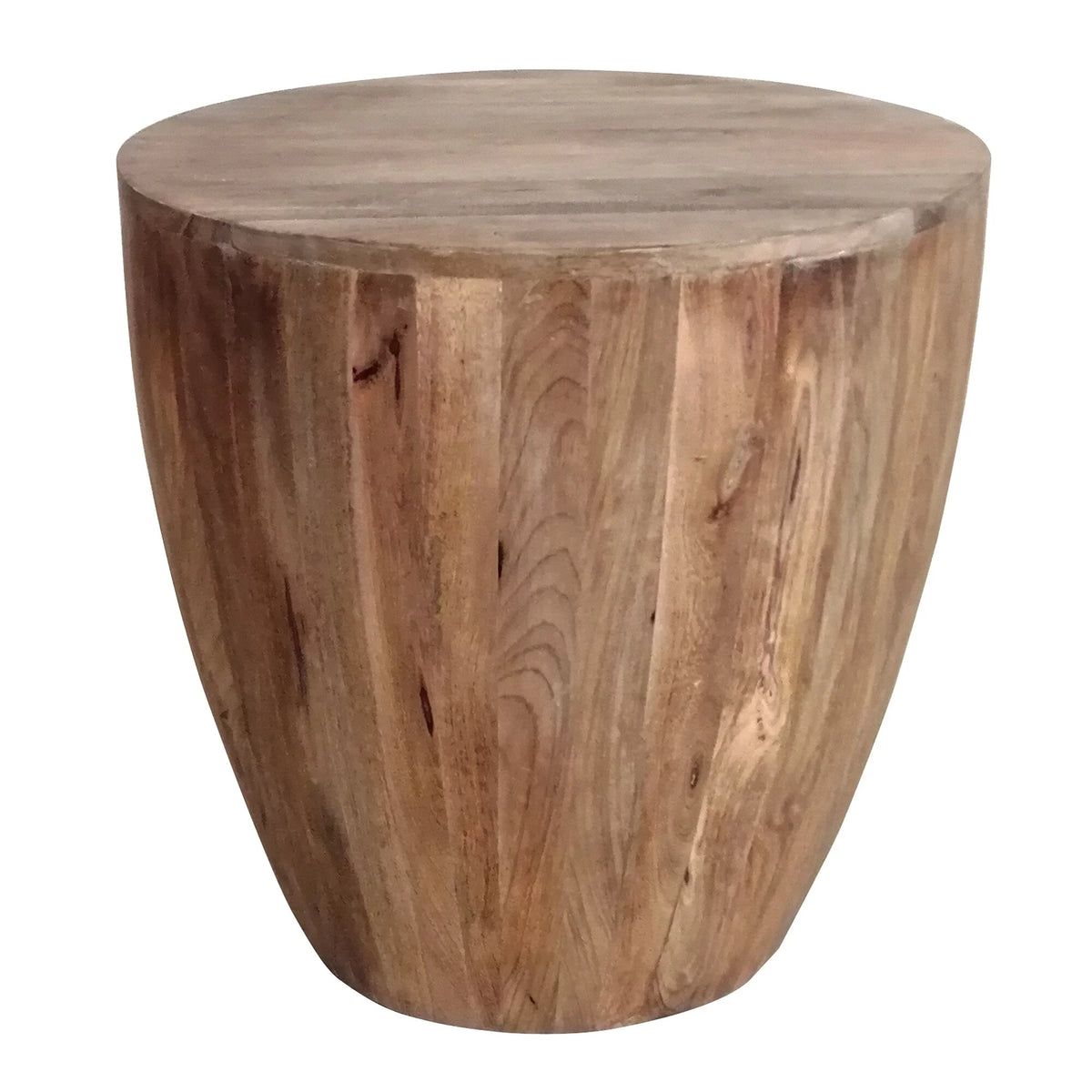 Round Mango Wood Side End Table B79134