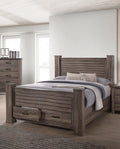 King Size Storage Drawers Wooden Bed B440