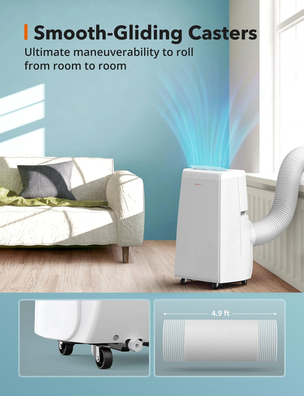10,200-BTU 115V 3-in-1 Portable Air Conditioner, Dehumidifier, & Fan P85607