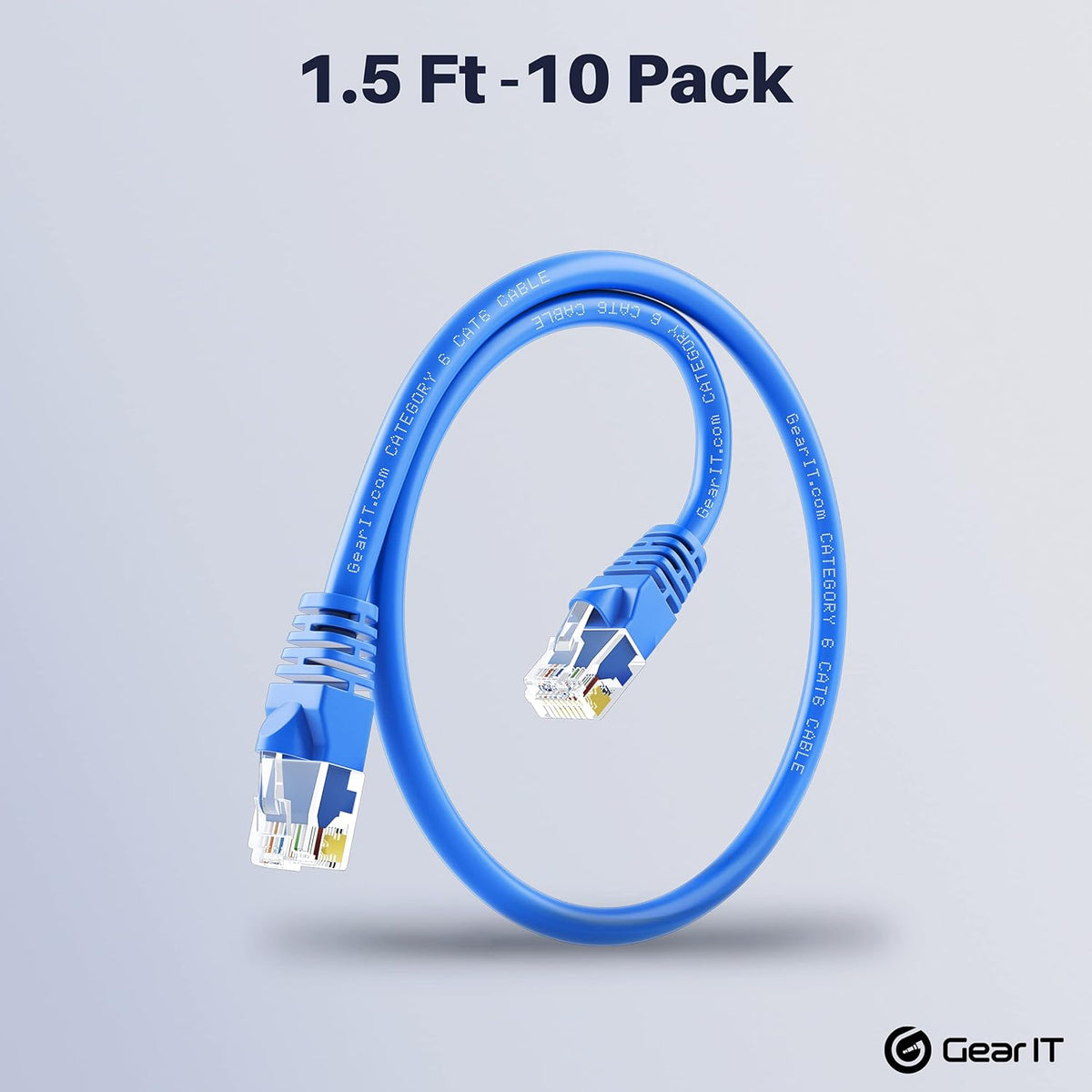 Cat6 Ethernet Cable 7 ft (20-Pack) Blue N106518