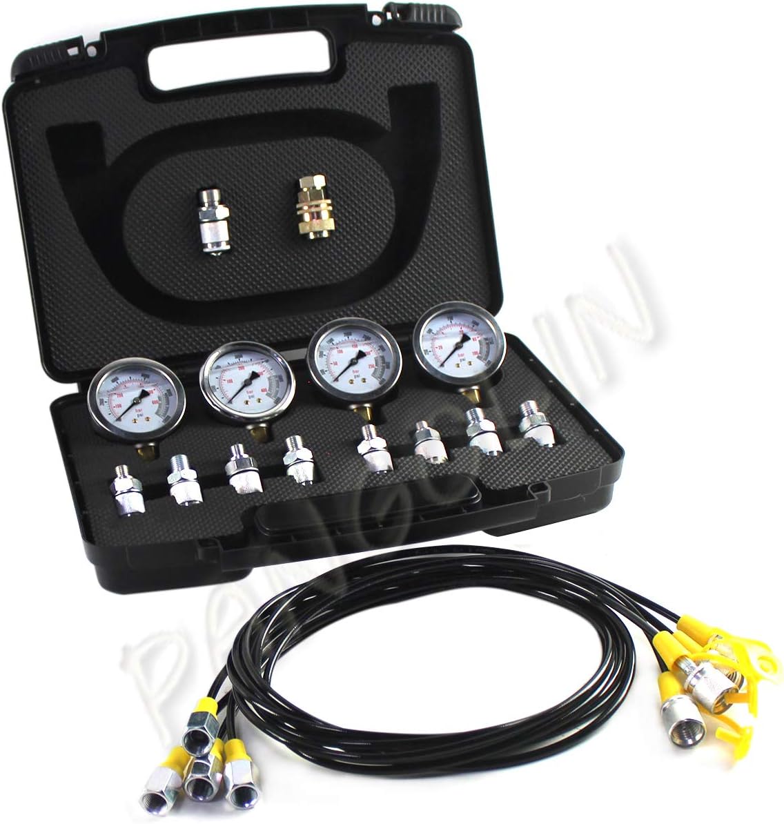 Hydraulic Pressure Test Kit 25/40/60MPa Gauge Tester P129