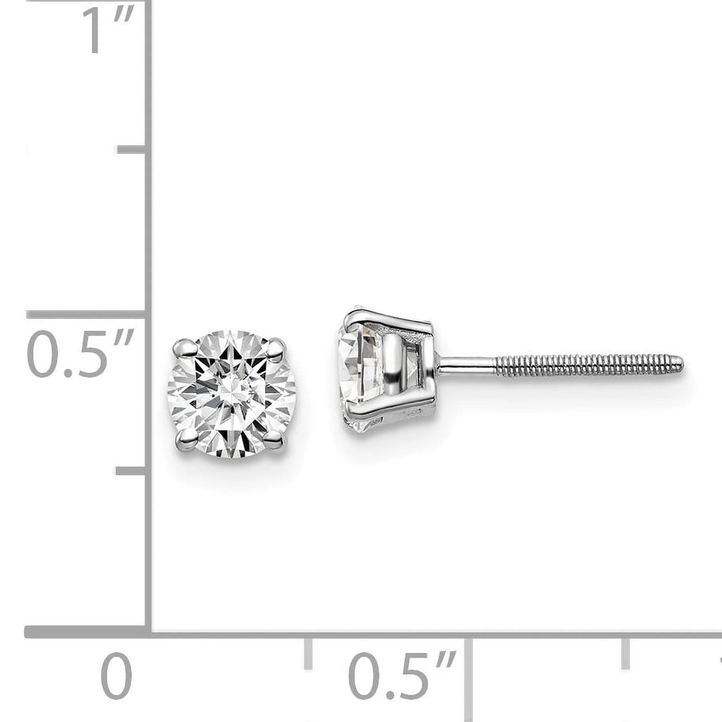 14k White Gold 1.00ct Diamond Stud Earrings G89397