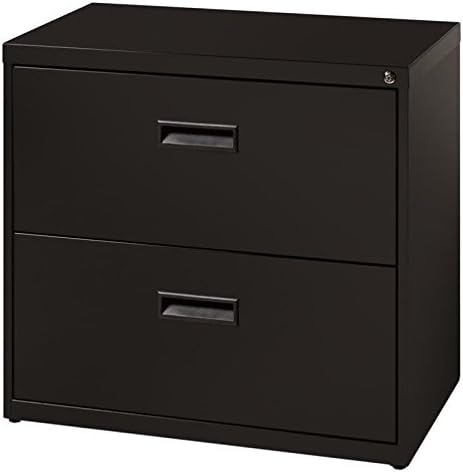 2 Drawer Lateral File Cabinet in Black N8763