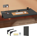 Wall Mounted Folding Table with 40" x 20" Solid Wood Tabletop N214
