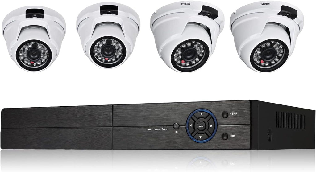 4 Channel 5MP Dome Security Camera System with DVR D649768