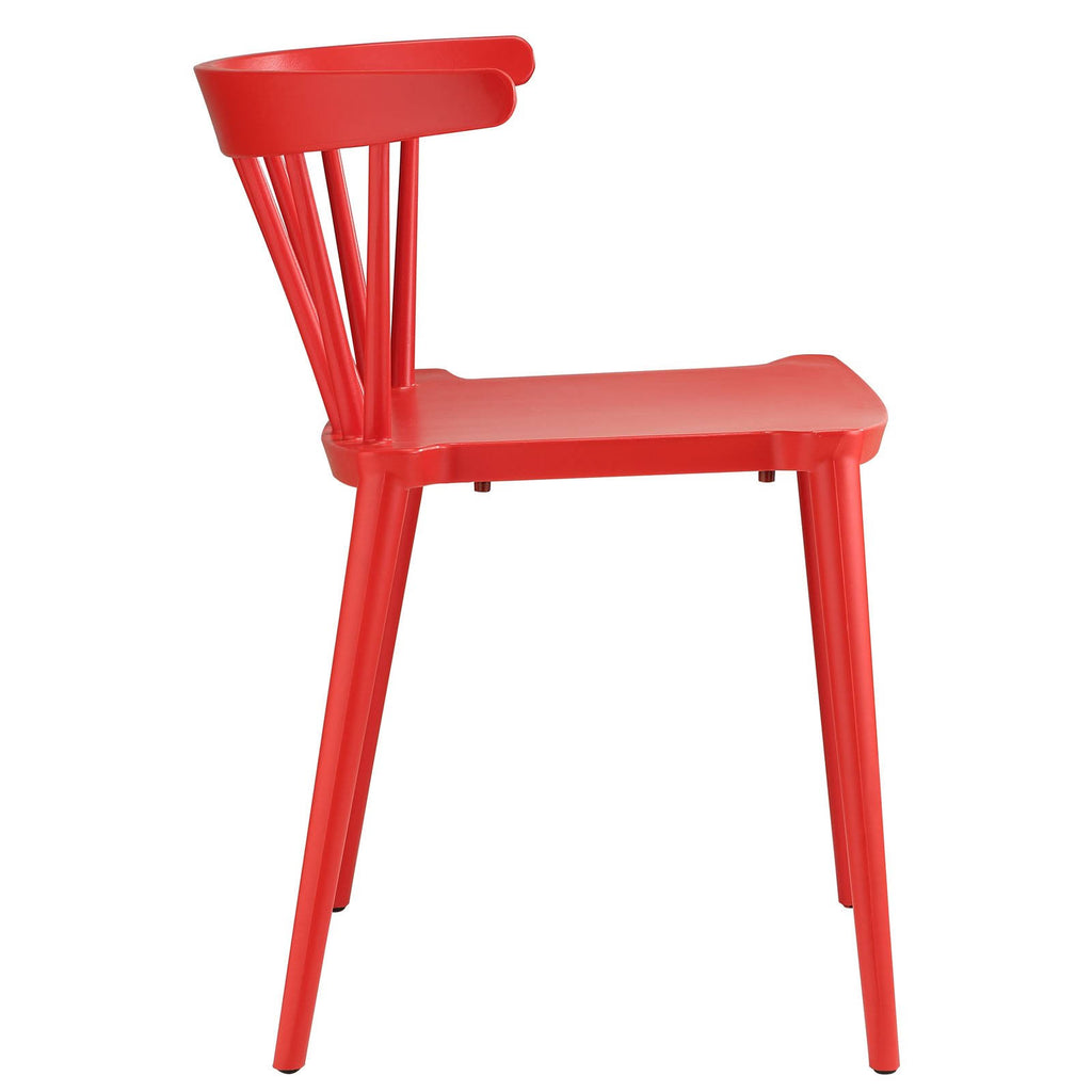 White Spindle Dining Side Chair X72593