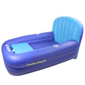 Blue Inflatable Swimming Pool Lounger with Ice Cooler L637