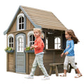 Wooden Outdoor Playhouse with Kitchen F7540