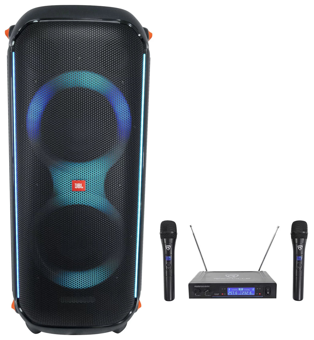 Portable Bluetooth Party Speaker with Wireless Mics M6428