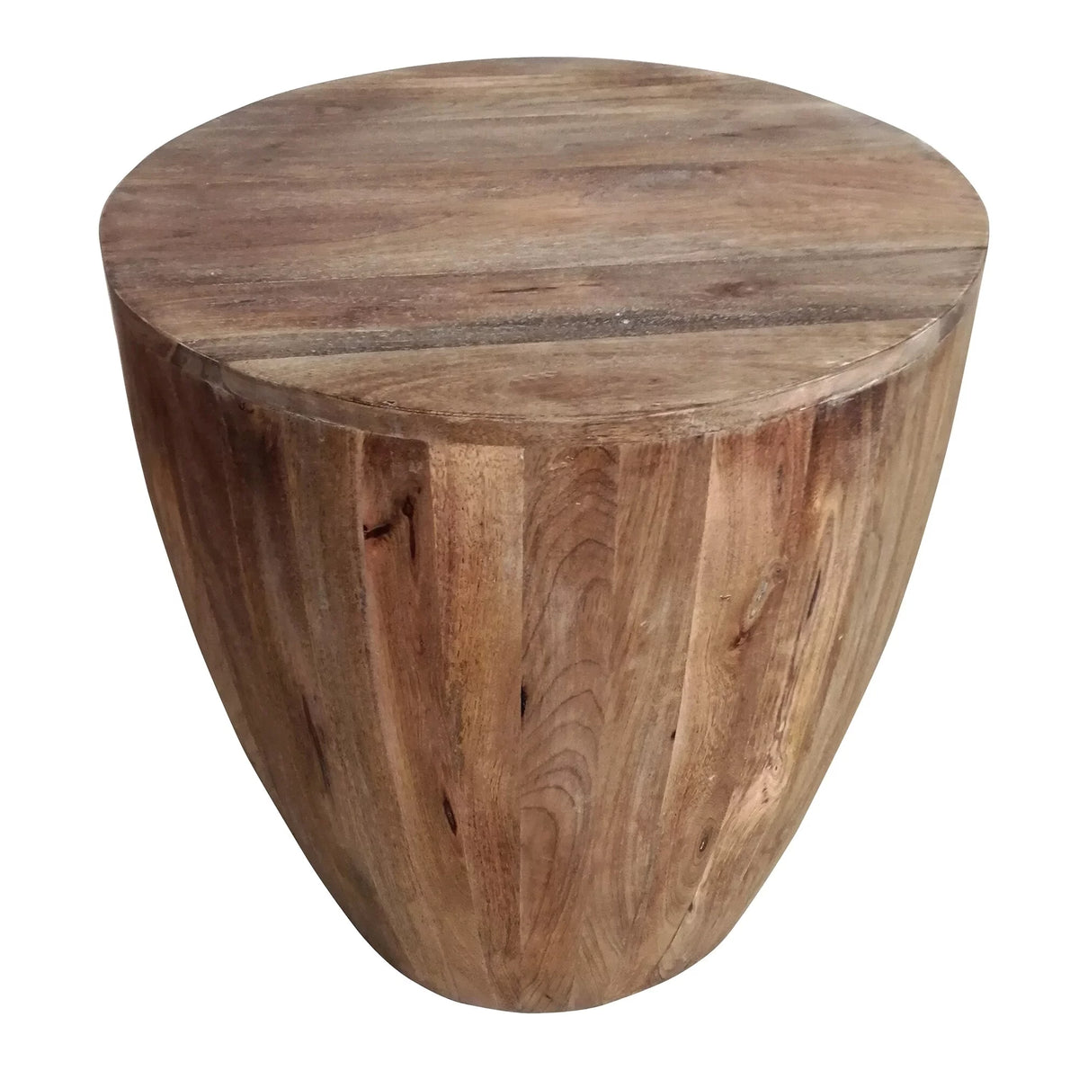 Round Mango Wood Side End Table B79134