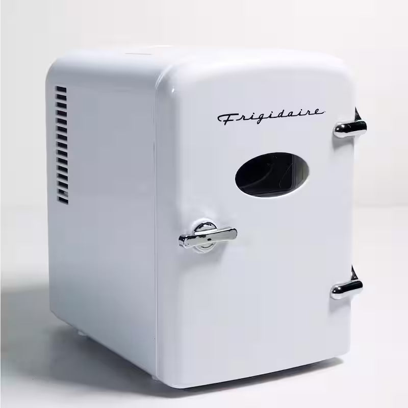 6-Can Retro Mini Fridge in White K2547