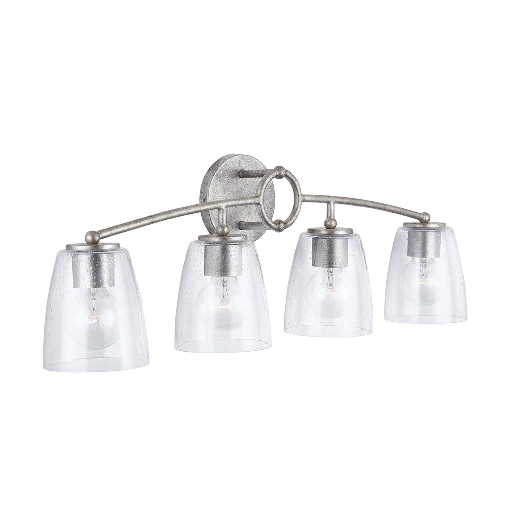 Antique Silver 4 Light Vanity R773