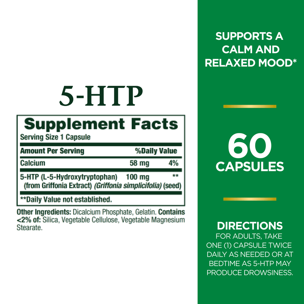5-HTP 100 mg Capsules 60 Ct Z644