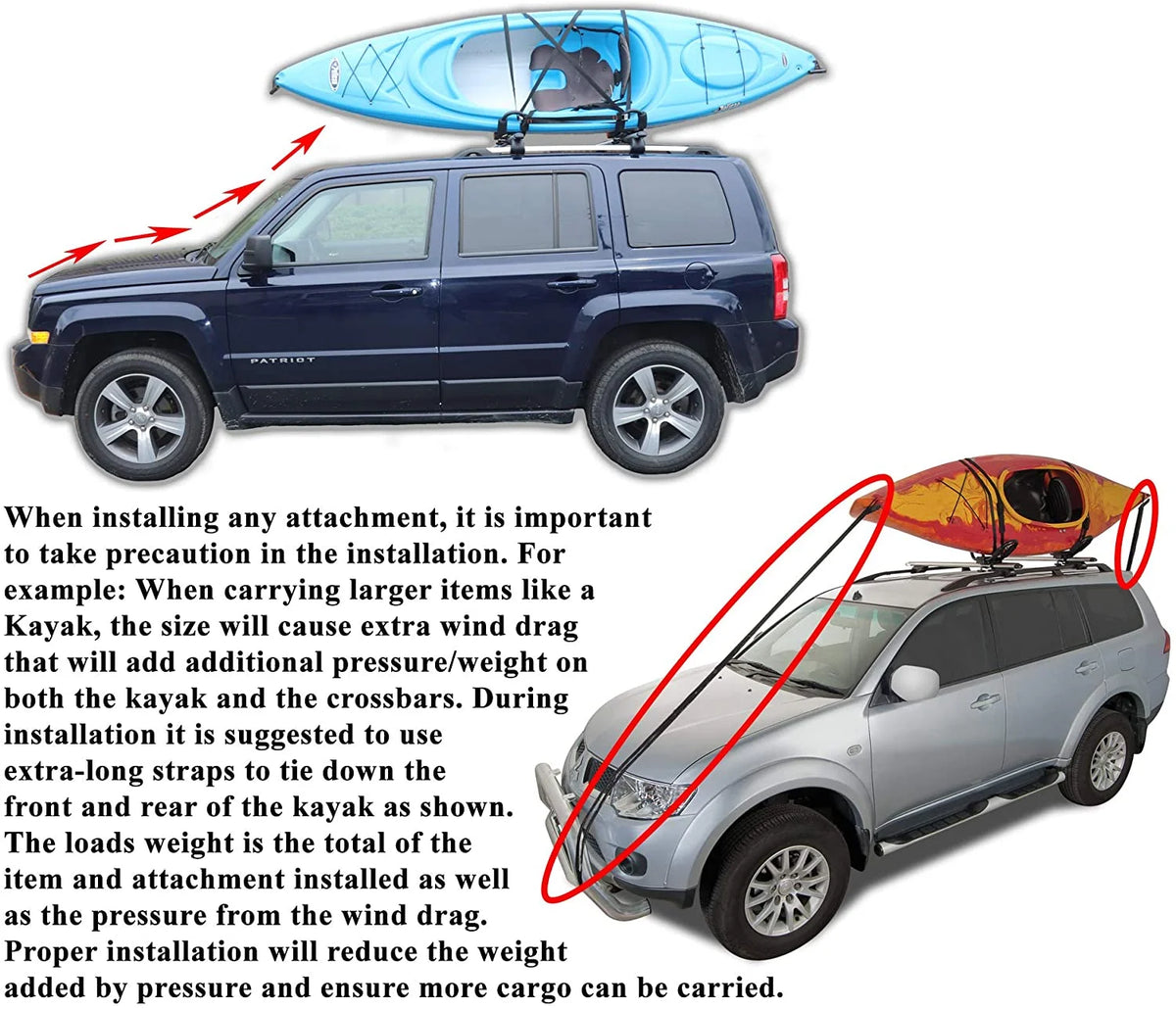 Roof Rack Crossbars Kayak Rack Combo F61234