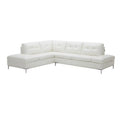 White Left Hand Facing Sectional Sofa with Storage Z50128