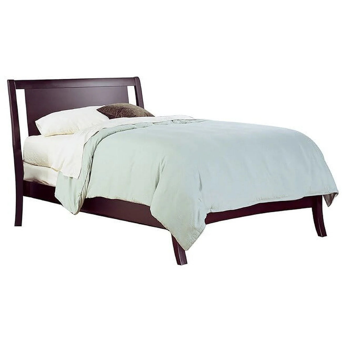 King Low Profile Solid Wood Sleigh Bed in Espresso H607