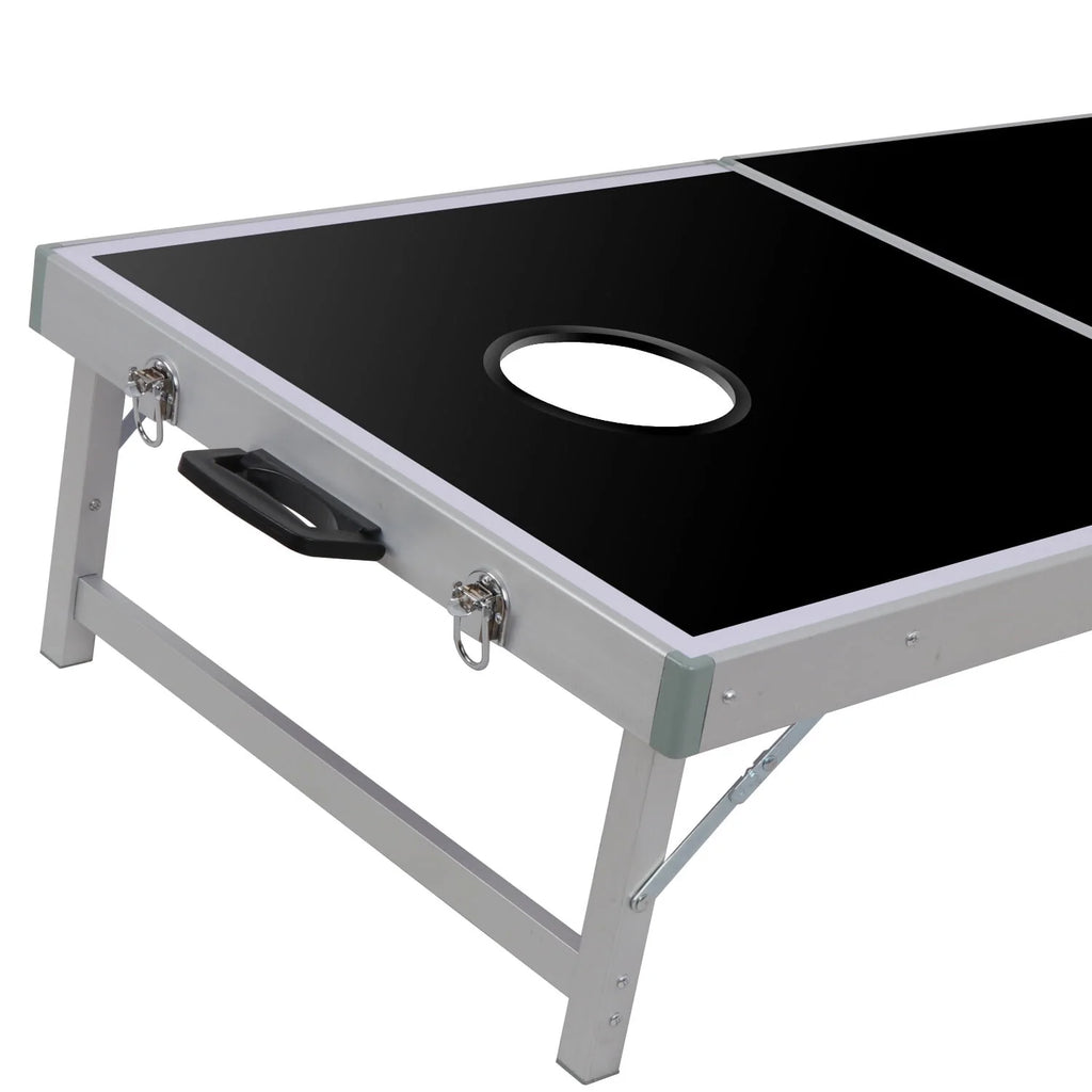 4FT x 2FT Aluminum Cornhole Game Board Set with Carry Case F752862
