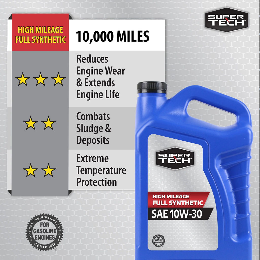 10W-30 Full Synthetic Motor Oil, 5 Quarts G25797