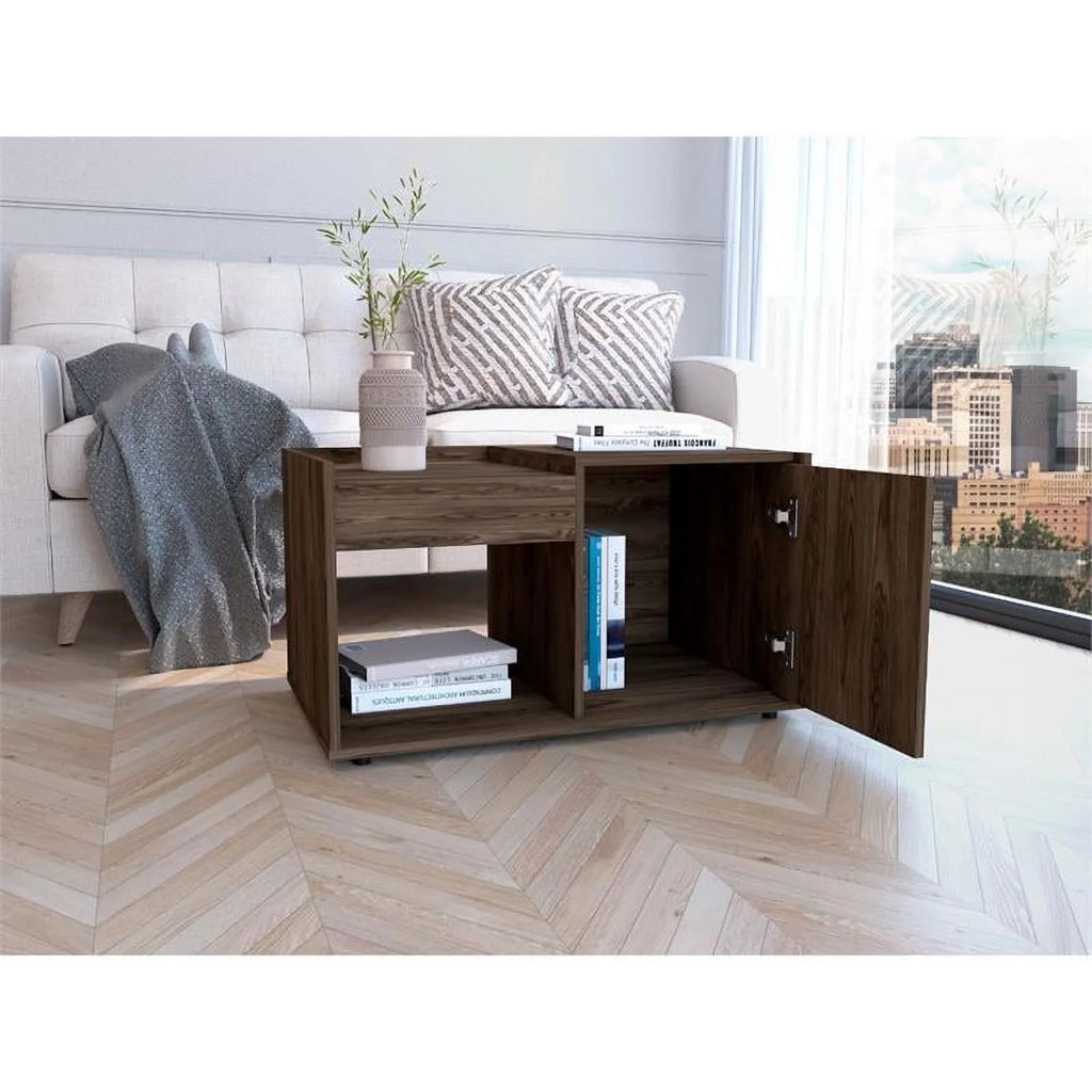 2-Piece Coffee Table & TV Stand Set in Dark Walnut G77748
